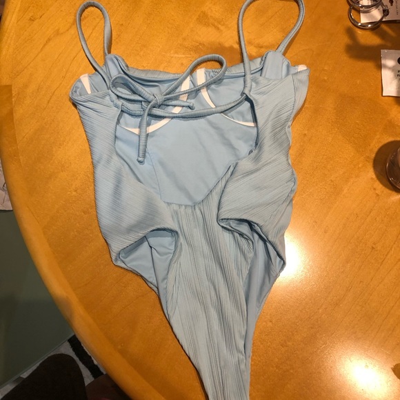 Frankies bikinis one piece blue swimsuit small - Picture 4 of 4